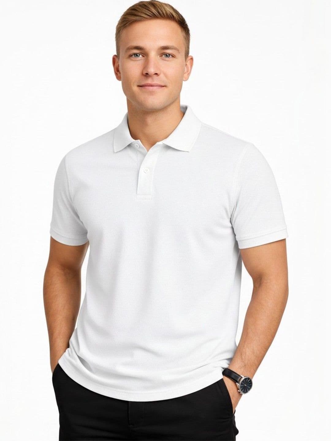 Moda Rapido Men Polo Collar Dri-FIT Slim Fit T-shirt - view 1