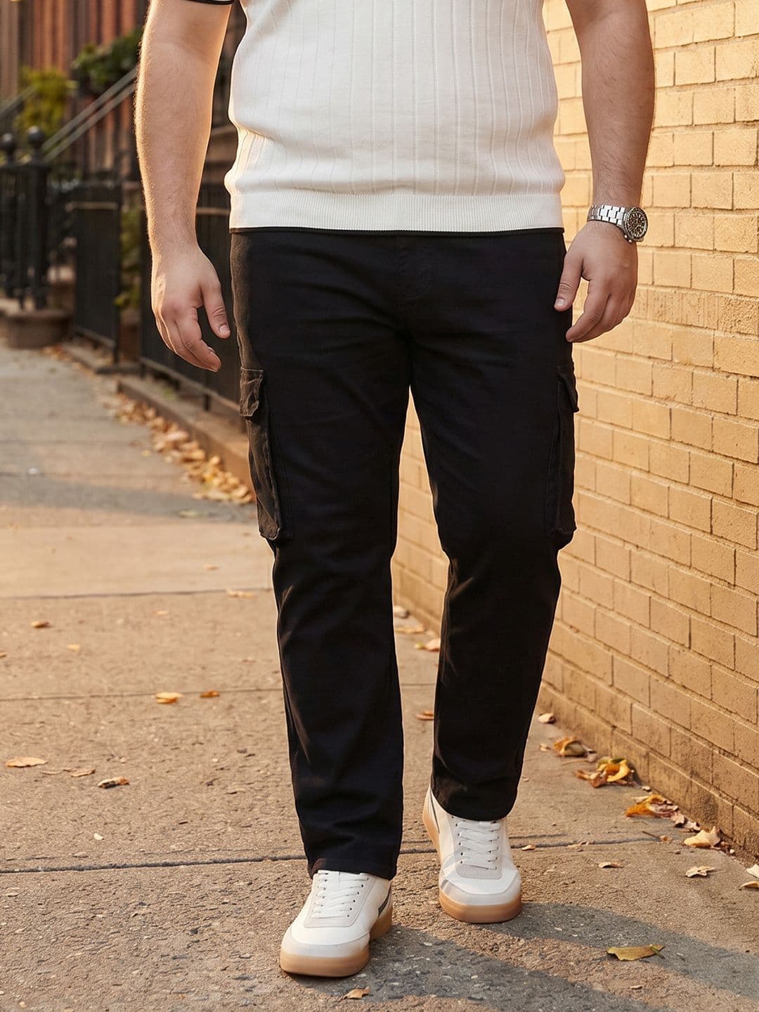 Sztori Men Plus Size Straight Fit Cargo Jeans - view 1