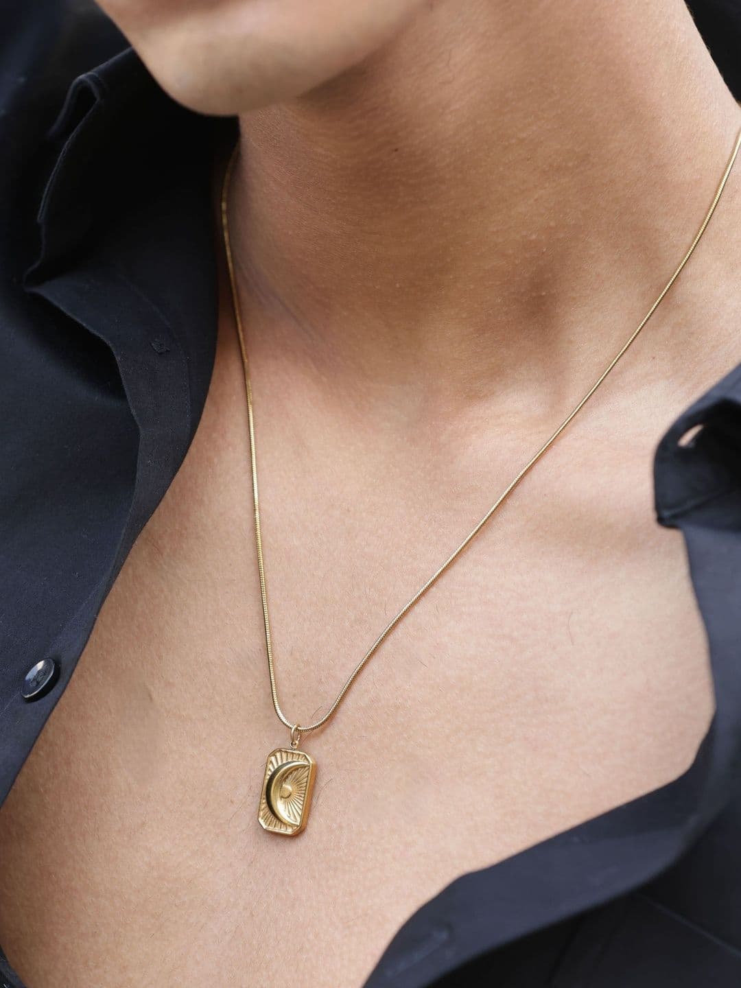 MILLER Men Gold-Plated Necklace - view 1