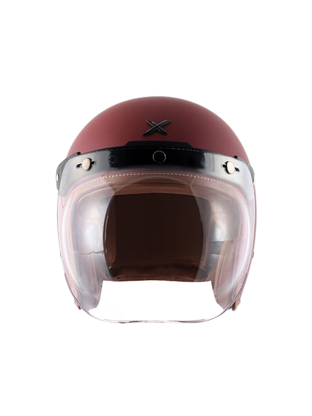 Axor Retro Jet Leather Dull Chestnut Red Helmet-L - view 1