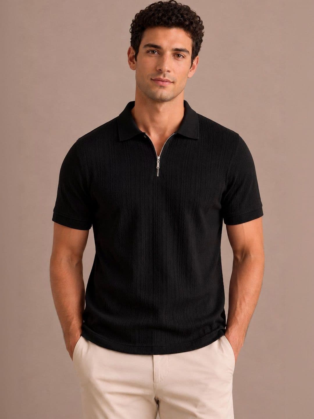 SAM AND GEO Men Polo Collar T-shirt - view 1