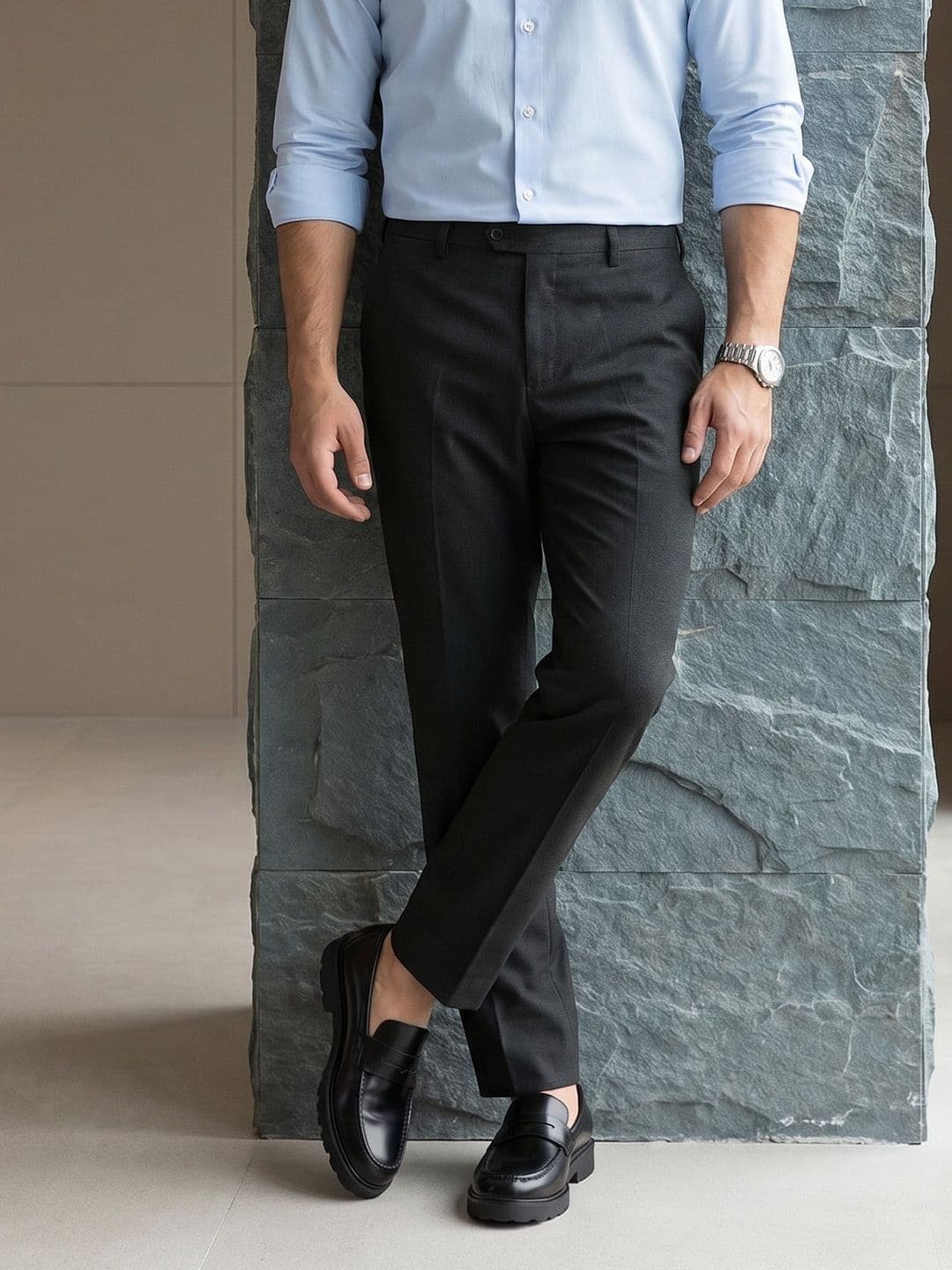 INVICTUS Men Slim Fit Formal Trousers - view 1