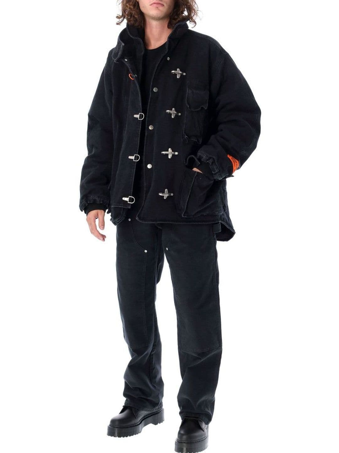 Heron Preston Black Mock Collar Jacket - view 1