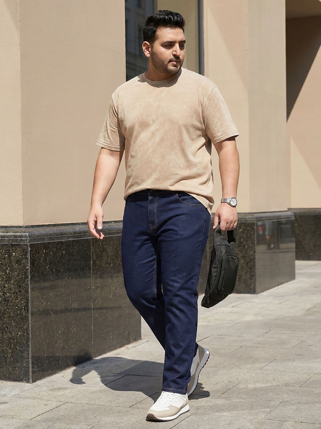 Sztori Men Plus Size Regular Fit Stretchable Jeans - view 1