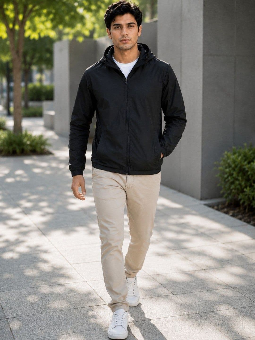 JKT Men Lightweight Training or Gym Woven Jacket - view 1
