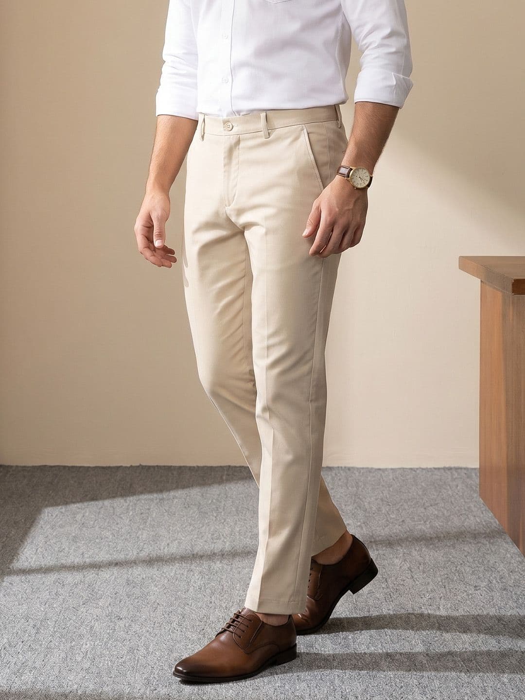 INVICTUS Men Slim Fit Formal Trousers - view 1