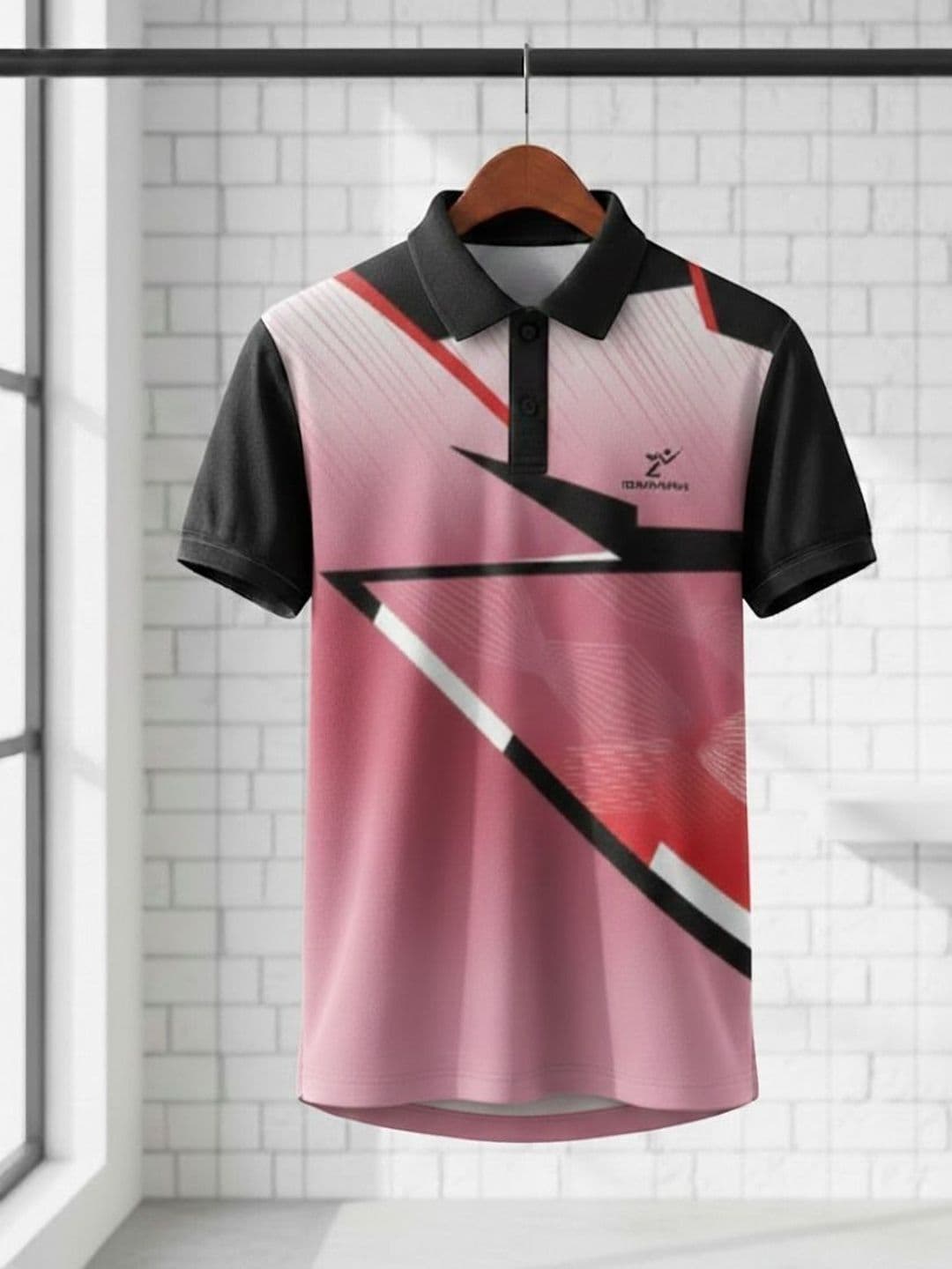 Lookswala Men Printed Polo Collar T-shirt - view 1
