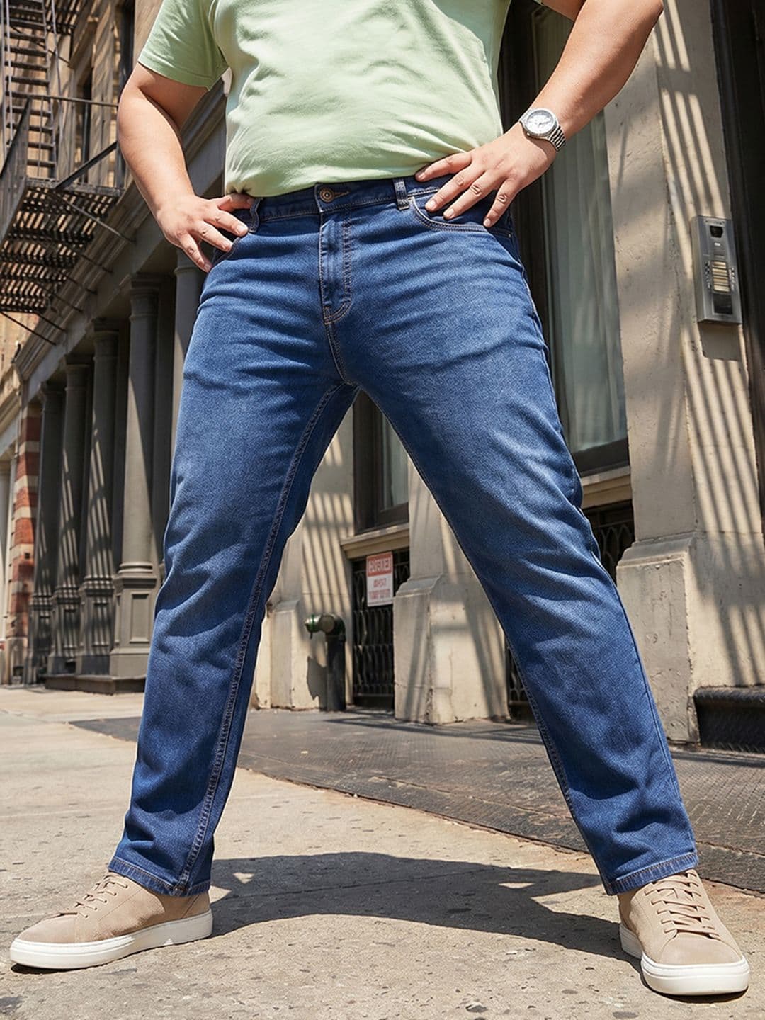 Sztori Men Plus Size Straight Fit Jeans - view 1