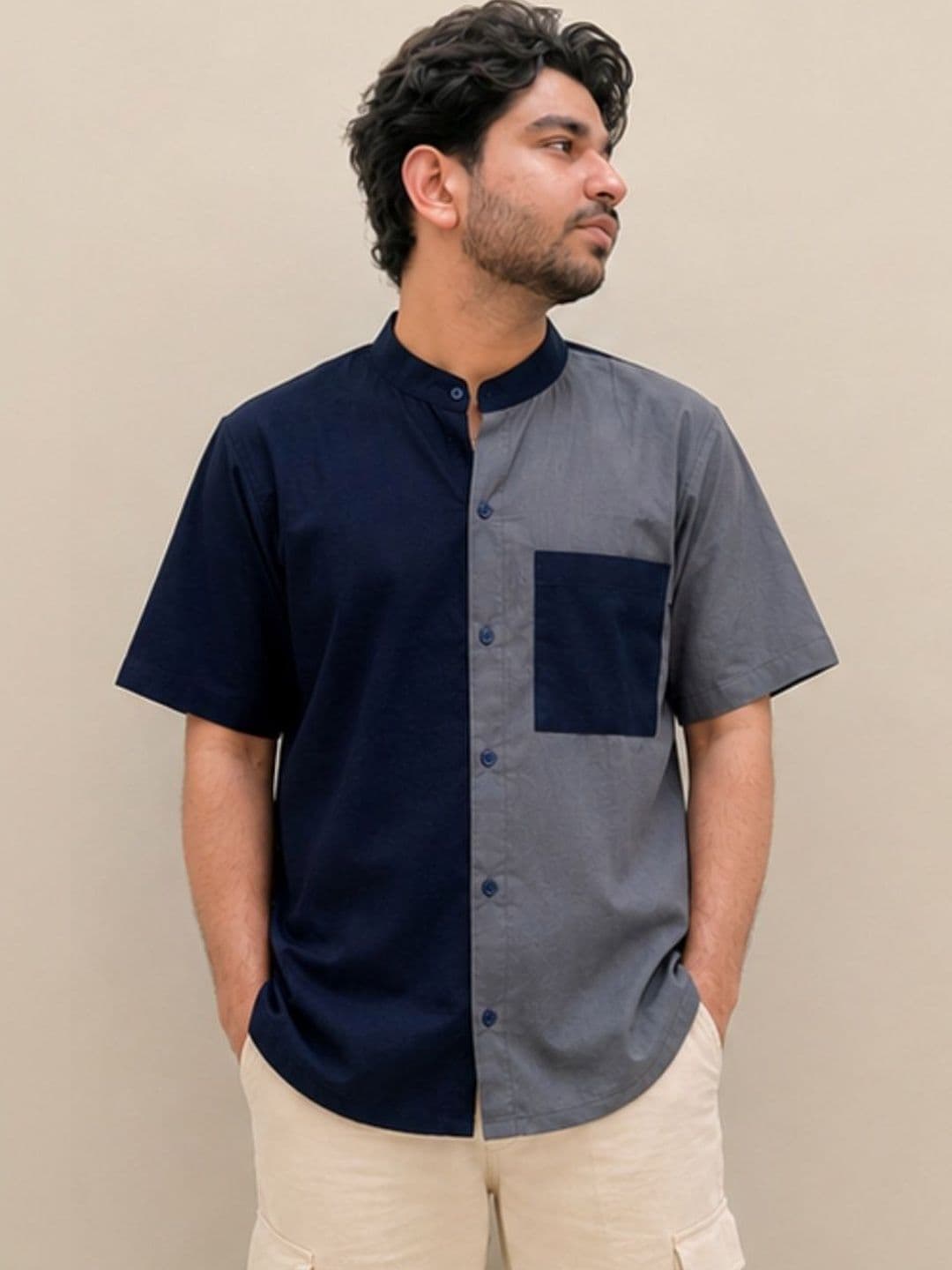 Disha R Dot Men Comfort Colourblocked Casual Shirt - view 1