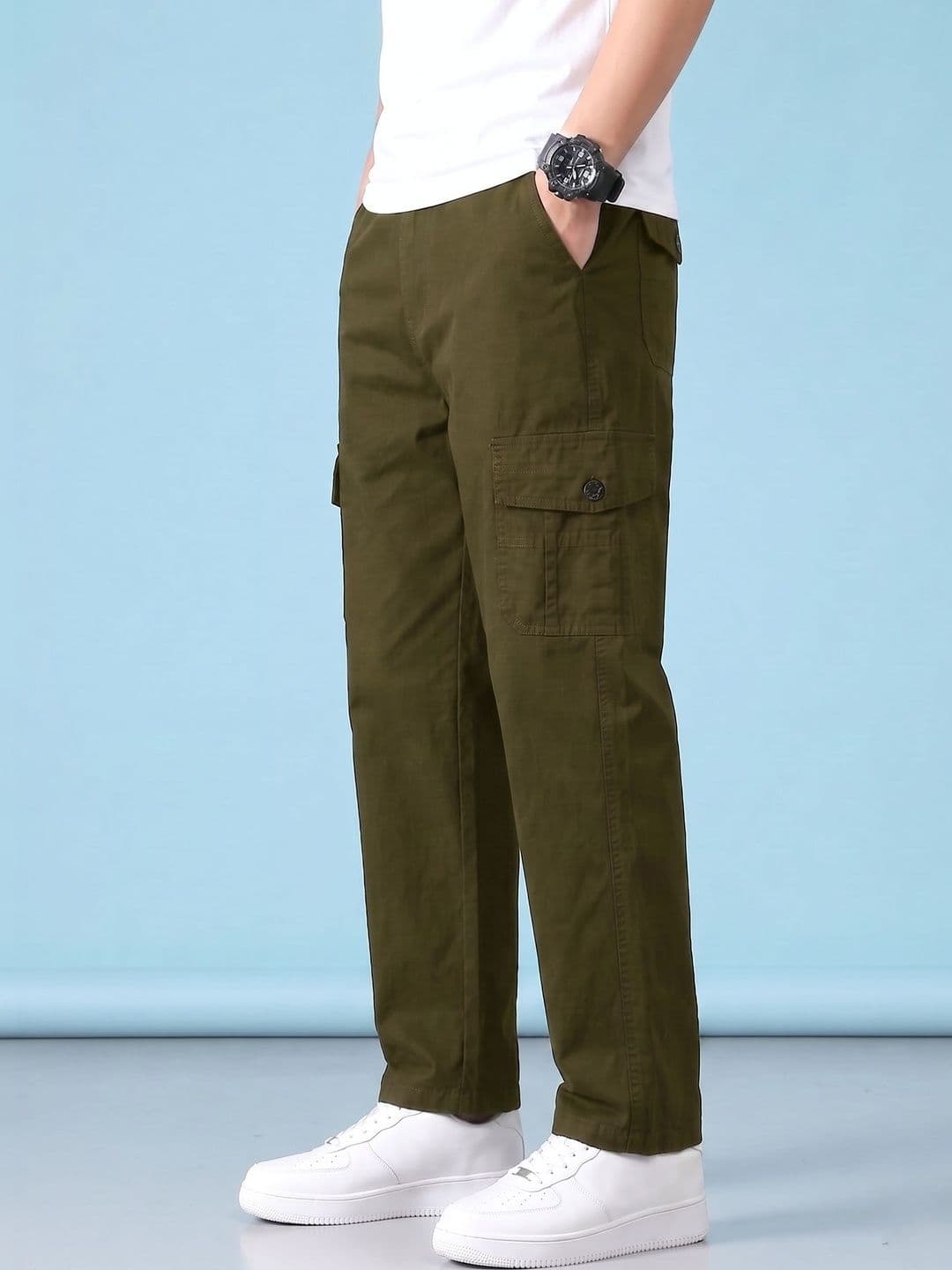 GREENFLAIR Men Relaxed Trousers - view 1