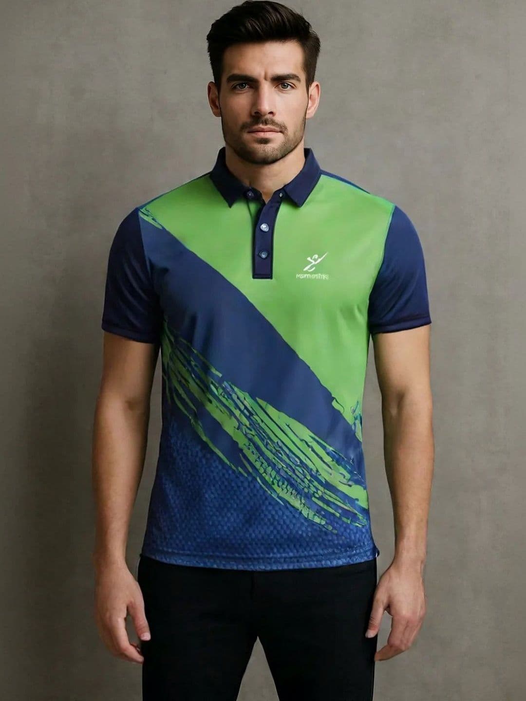 Lookswala Men Printed Polo Collar Pockets T-shirt - view 1