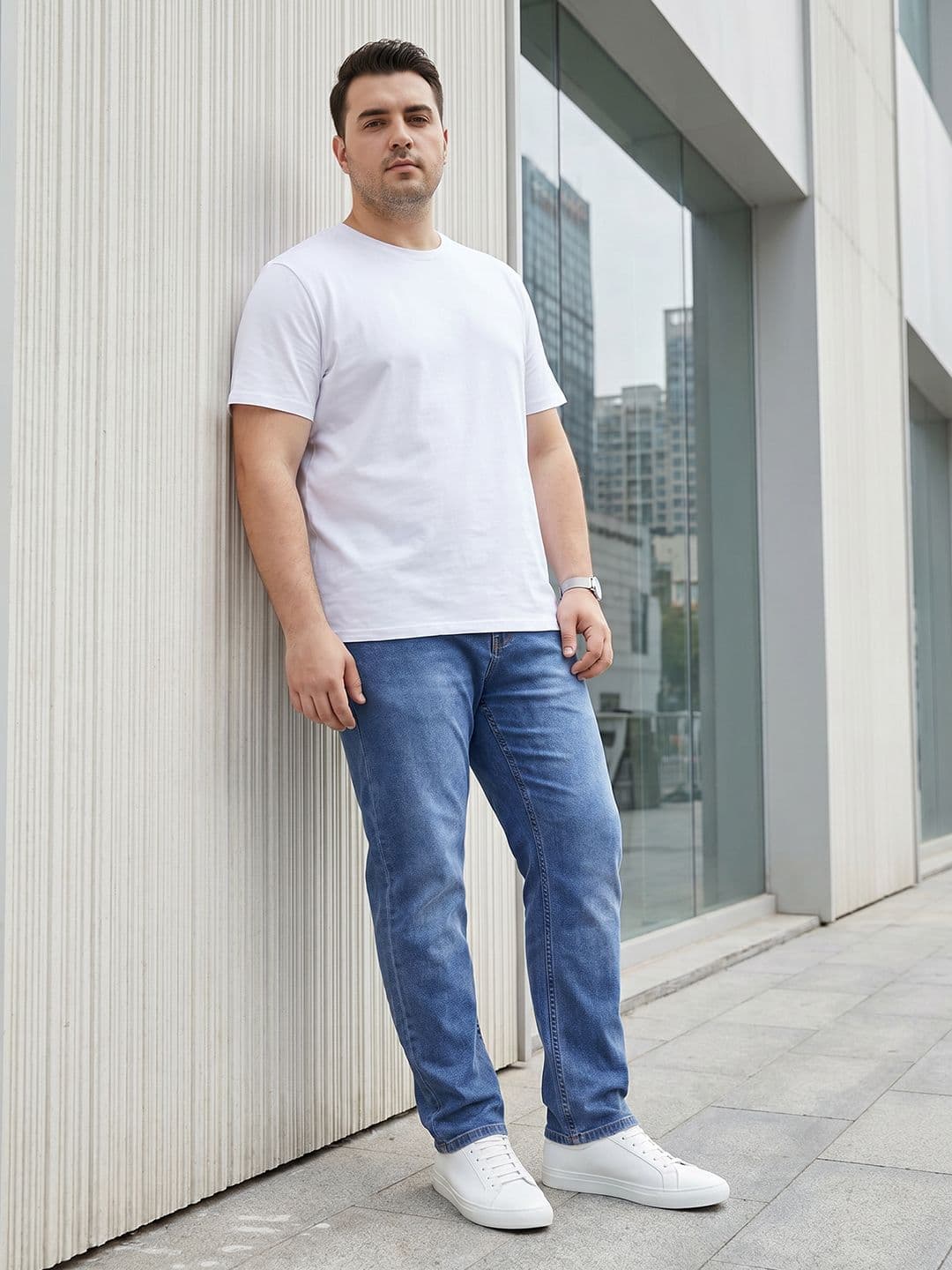 Sztori Men Plus Size Straight Fit Jeans - view 1