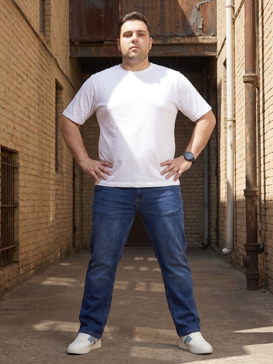 Sztori Men Plus Size Straight Fit Jeans - view 1