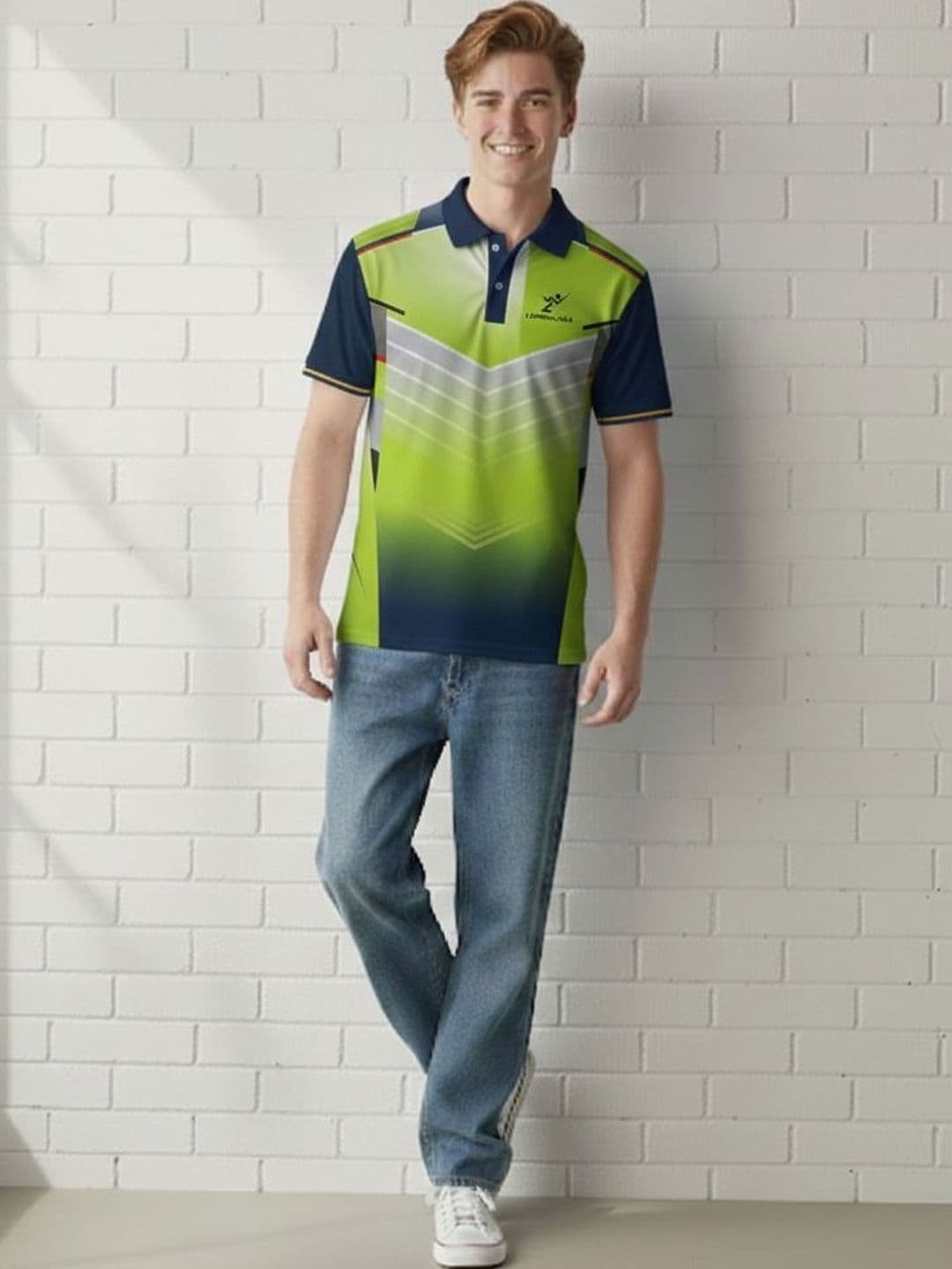 Lookswala Graphic Printed Polo Collar Regular Sleeves T-shirt - view 1