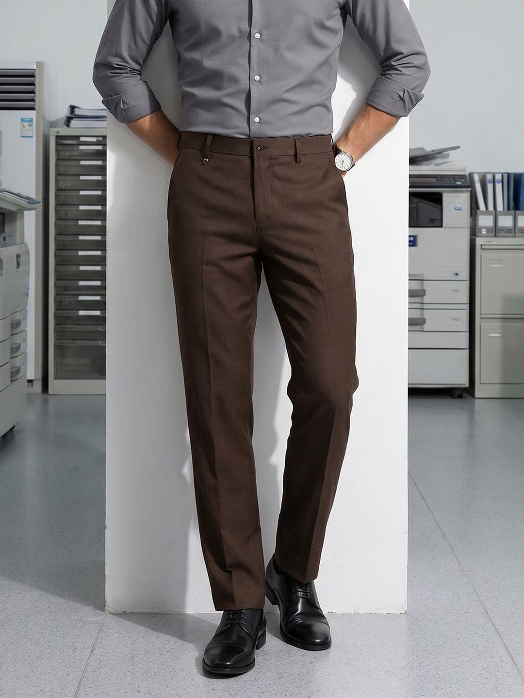 INVICTUS Men Slim Fit Formal Trousers - view 1