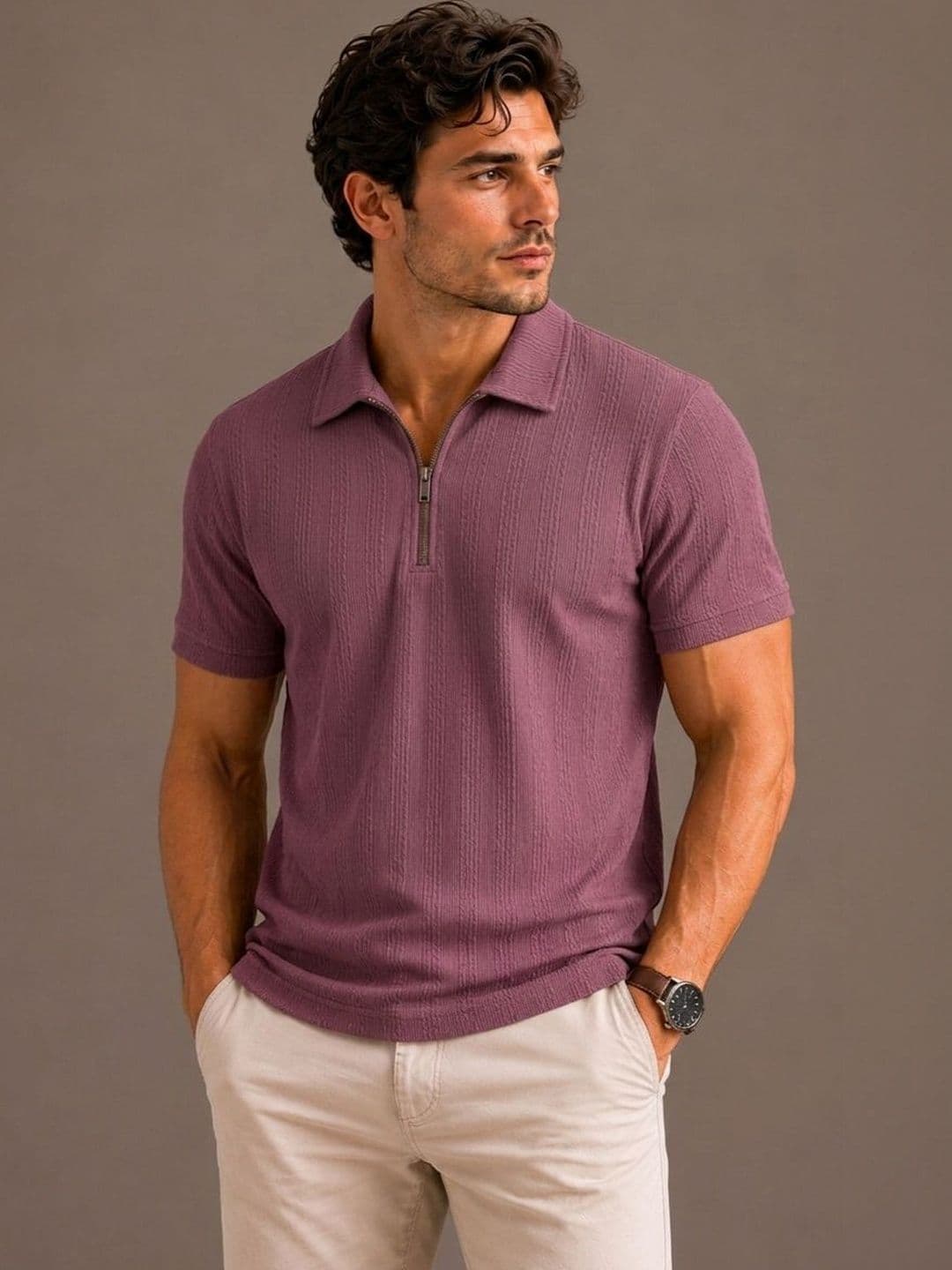 SAM AND GEO Men Polo Collar T-shirt - view 1