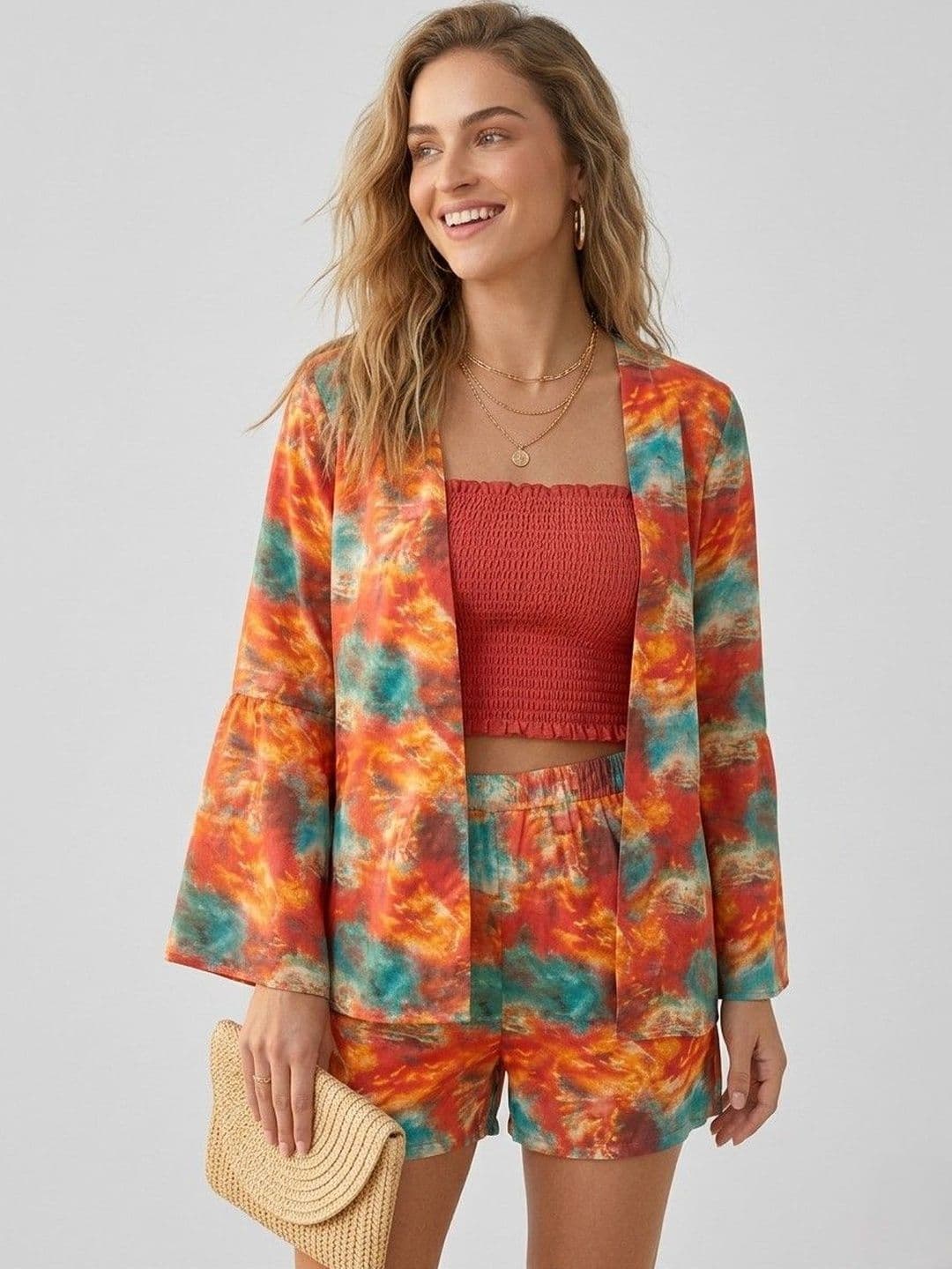 Magnetism Tropical Dyed Top with Shorts - view 1
