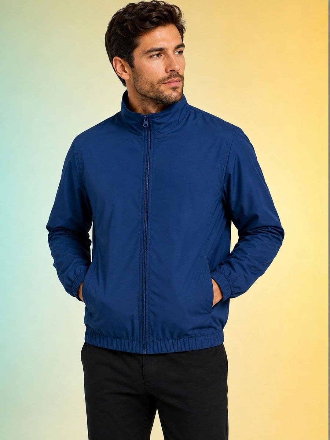 JKT Men Lightweight Training or Gym Bomber Jacket - view 1