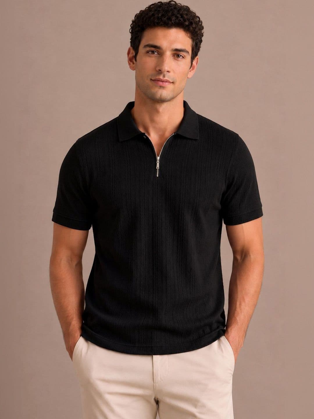 ROOPKAR Men Polo Collar T-shirt - view 1
