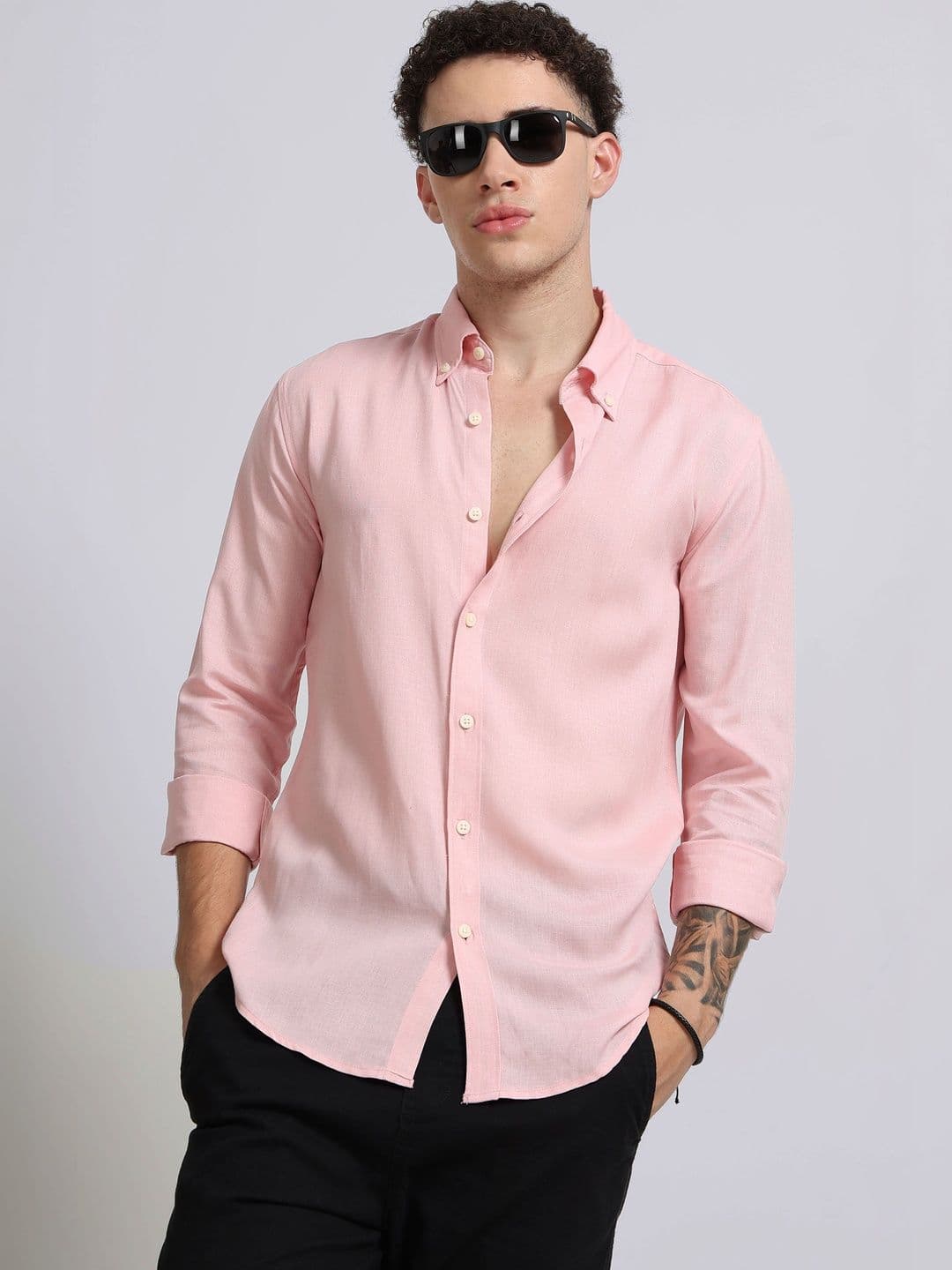 Blu MNKY Men Classic Slim Fit Casual Shirt - view 1