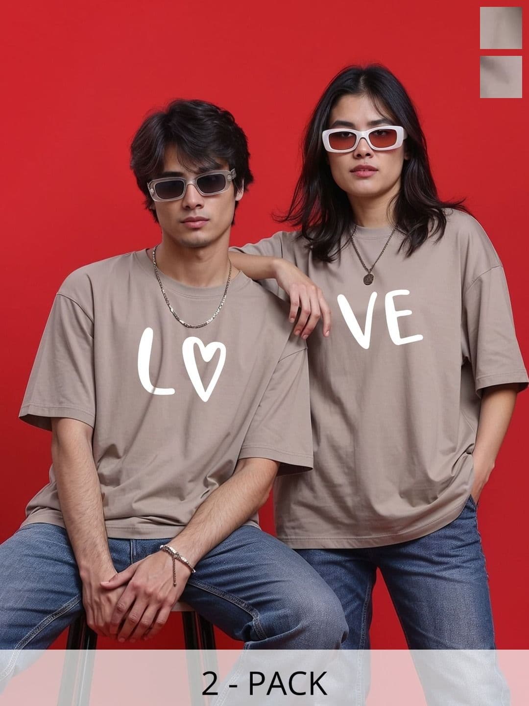 BAESD Unisex Typography 2 Printed Drop-Shoulder Sleeves Twistform T-shirt - view 1