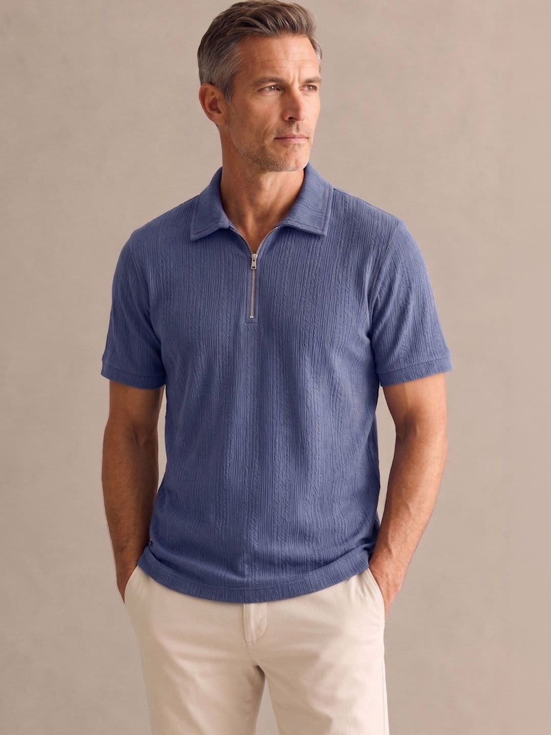 ROOPKAR Men Polo Collar T-shirt - view 1