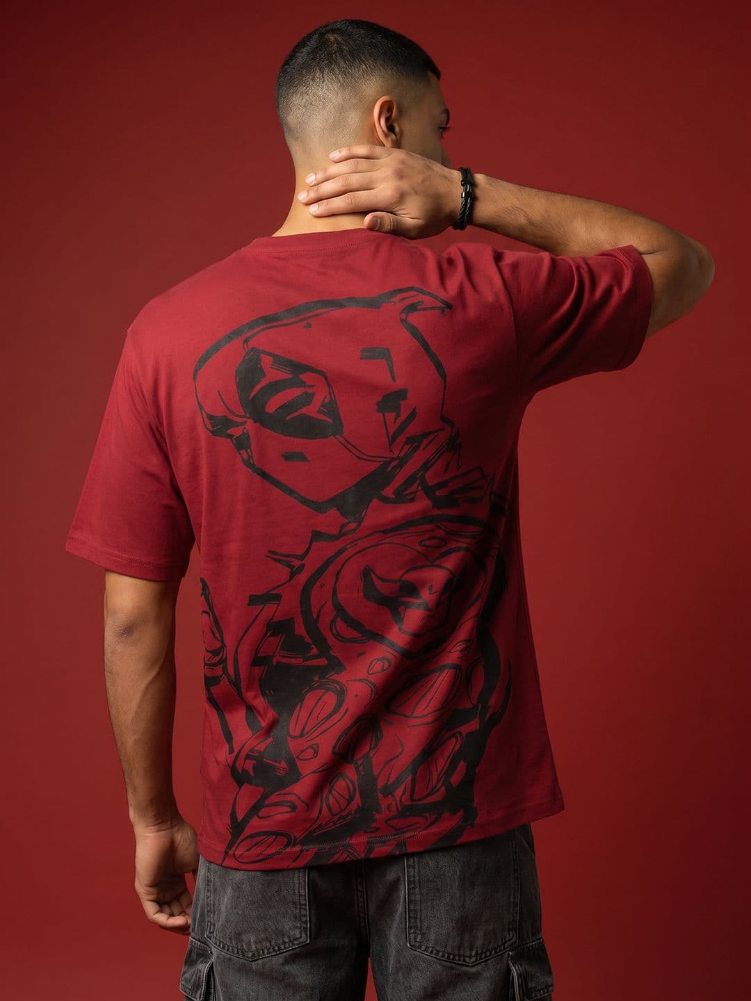 MARVEL STREET Relaxed Fit Deadpool Graphic Printed Pure Cotton T-shirt - view 1