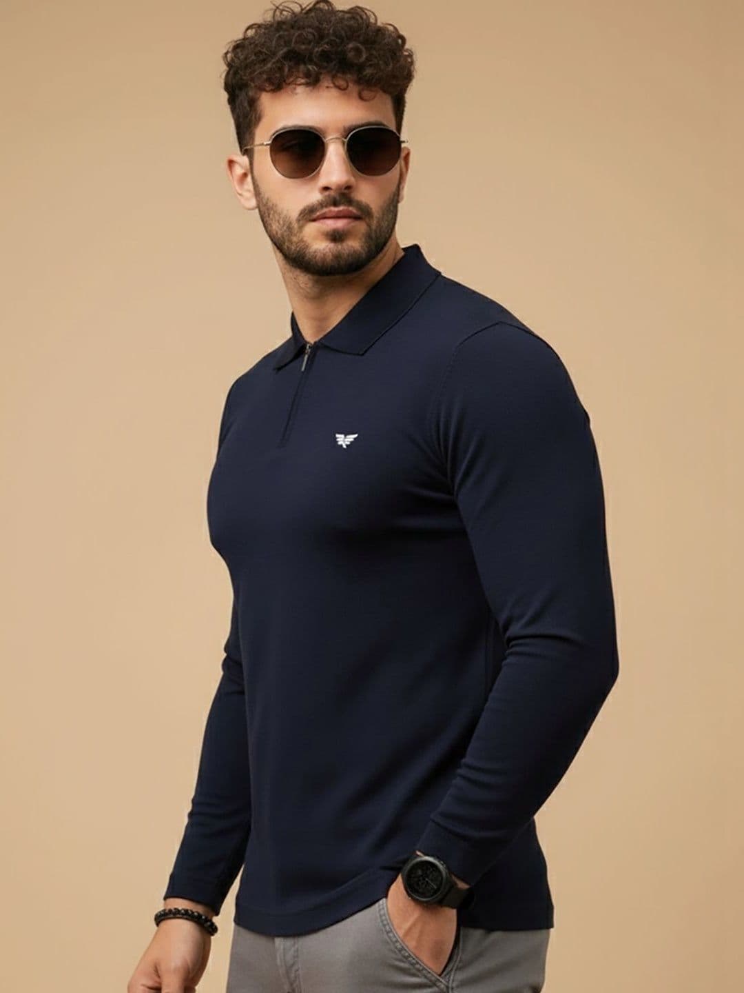Kook N Keech Men Brand Logo Polo Collar Pockets T-shirt - view 1