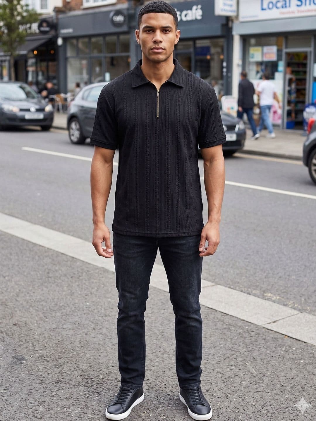 ROOPKAR Men Polo Collar T-shirt - view 1