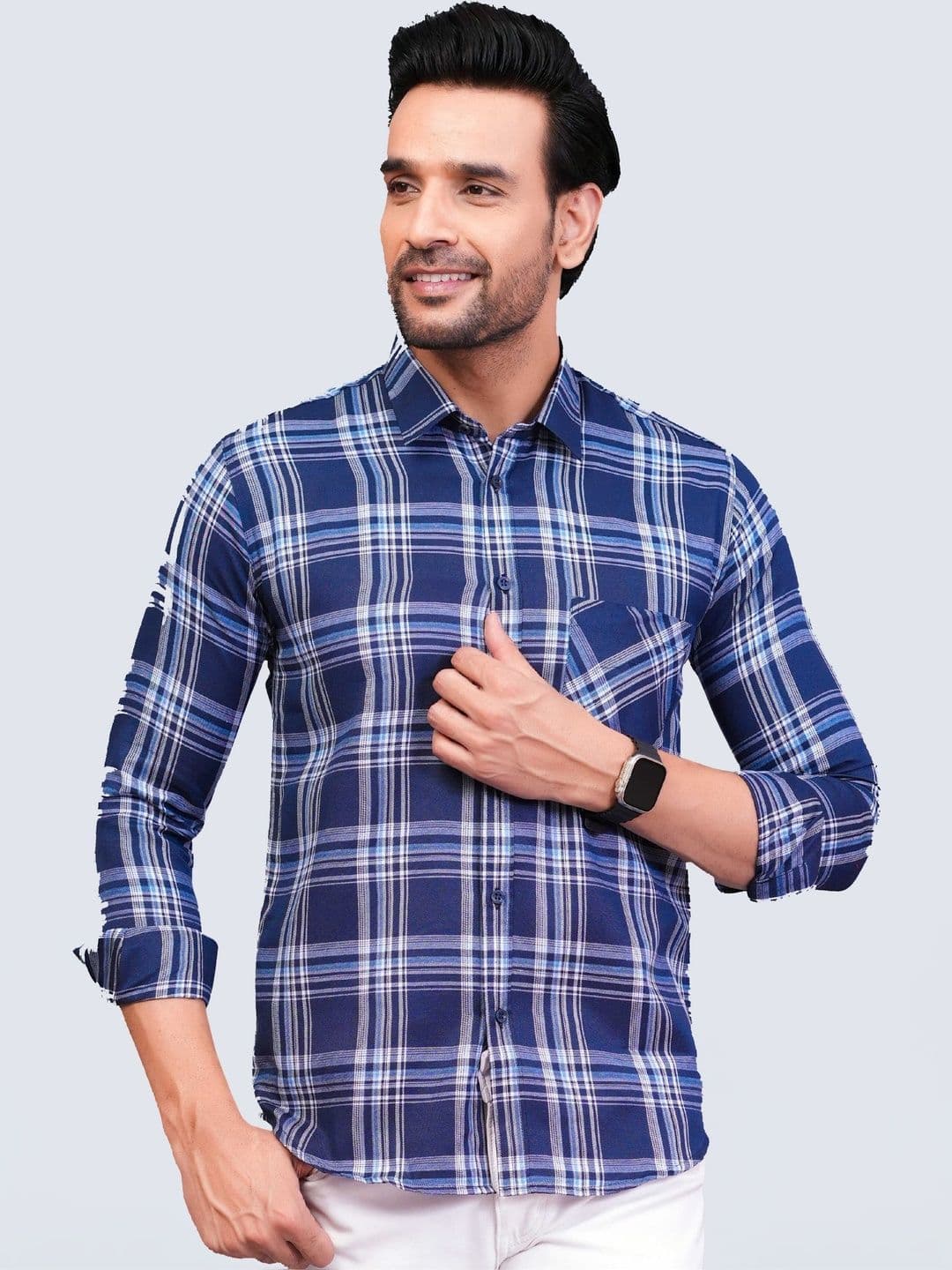 BLACKLILLY Men Standard Slim Fit Checked Casual Shirt - view 1