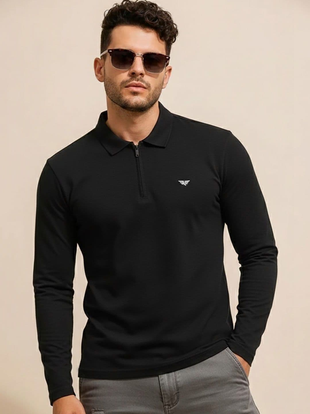Kook N Keech Men Brand Logo Polo Collar T-shirt - view 1