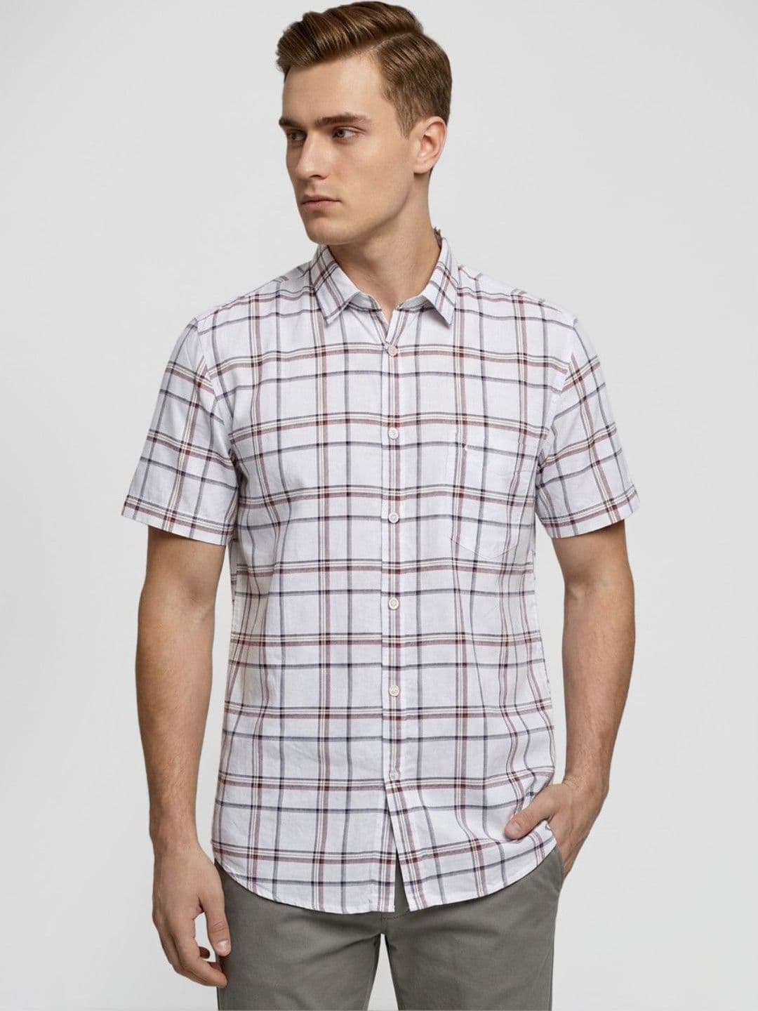 Parx Men Slim Fit Checked Casual Shirt - view 1