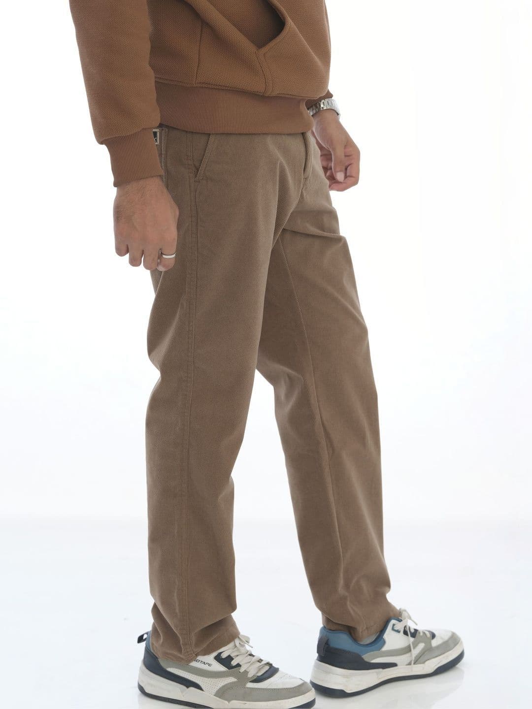 L&C Men Relaxed Easy Wash Corduroy Trousers - view 1