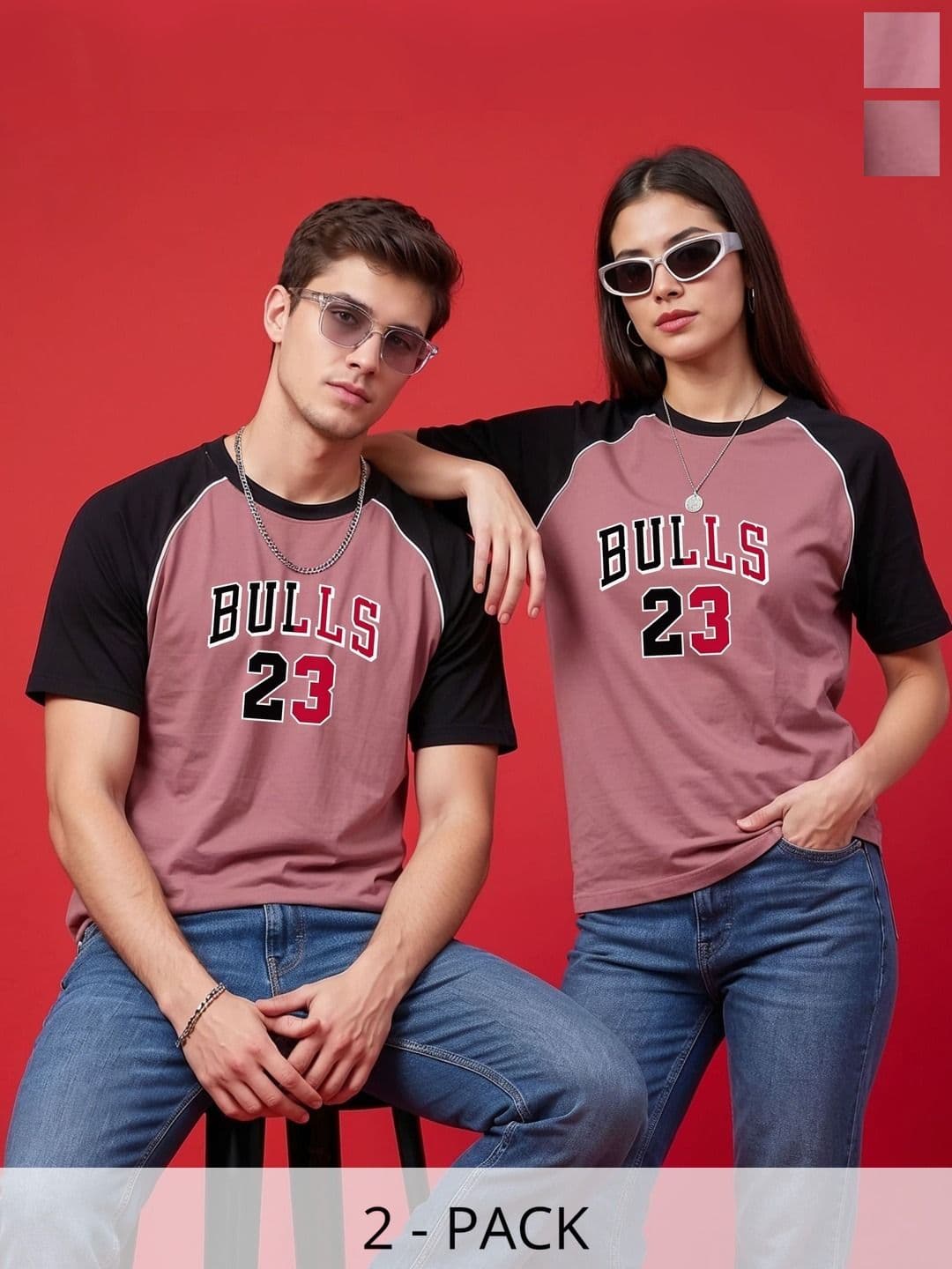 BAESD Unisex 2 Chicago Bulls Printed Twistform T-shirt - view 1