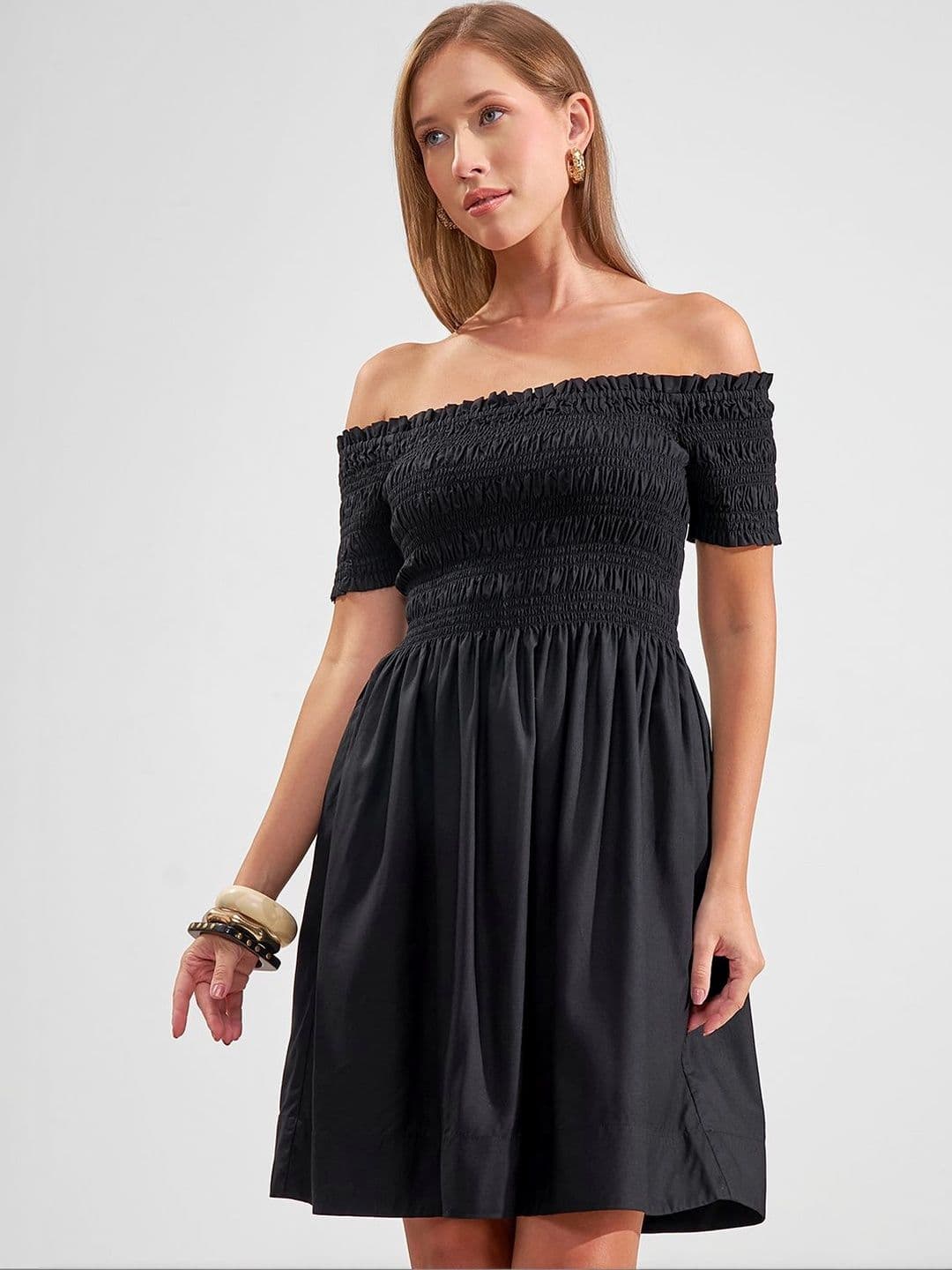 Tokyo Talkies Off-Shoulder A-Line Dress - view 1
