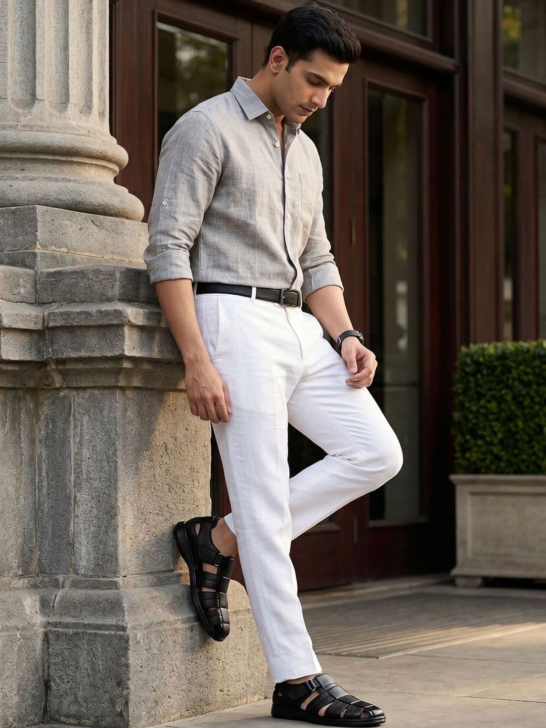 Regal Men Leather Fisherman Sandals - view 1