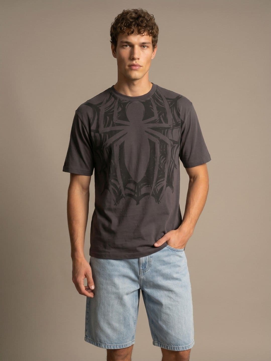 glitchez Graphic Spider-Man Printed T-shirt - view 1