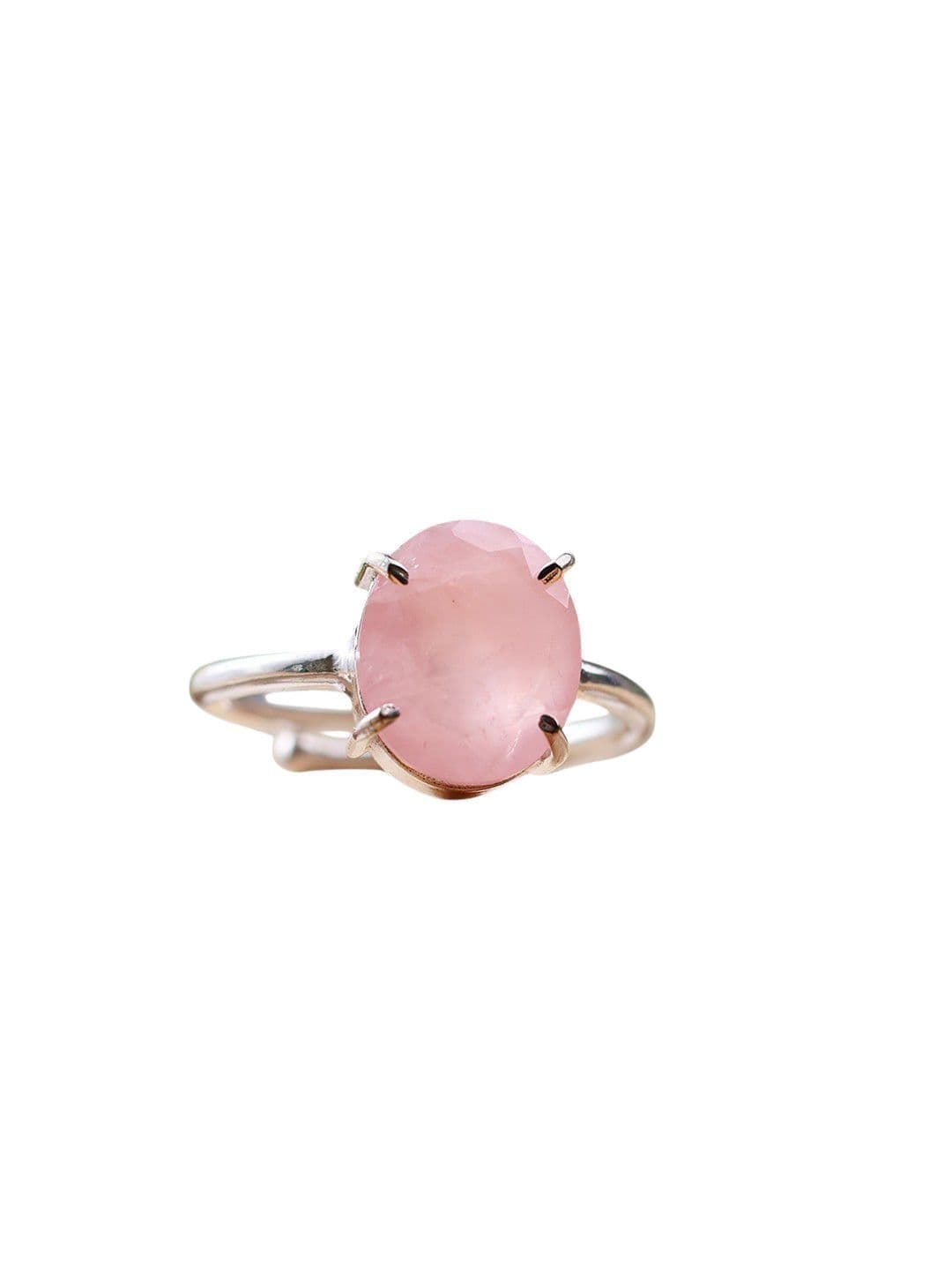 Shubhanjali Silver-Plated Stone-Studded Adjustable Finger Ring - view 1