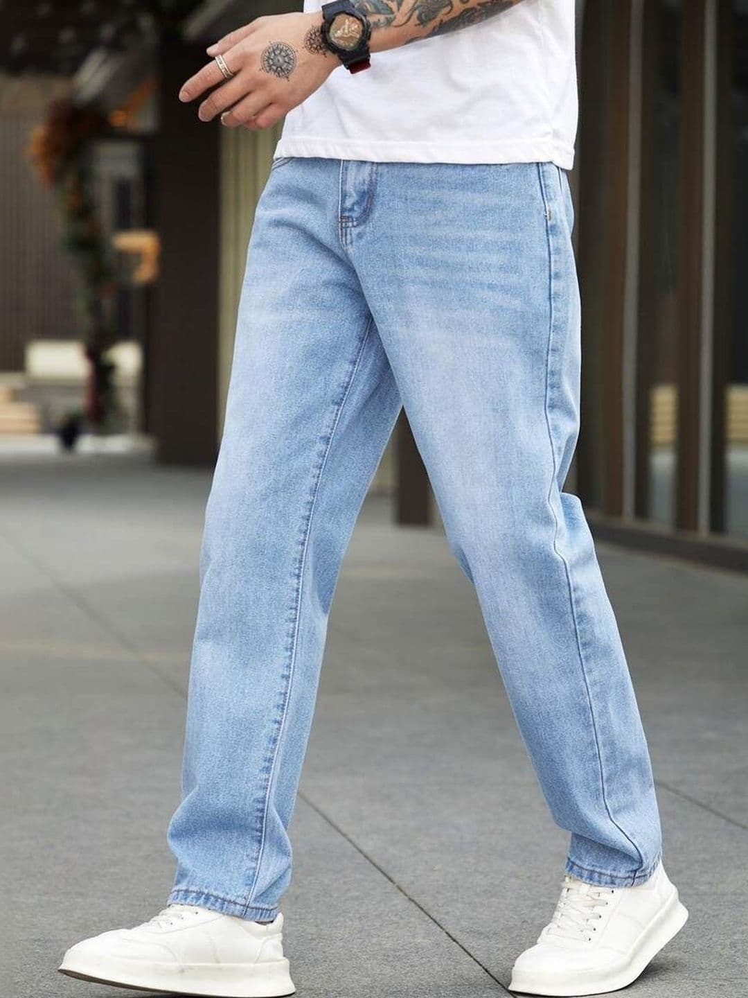 YAMEETFIT Men Jean Straight Fit Mid-Rise Jeans - view 1