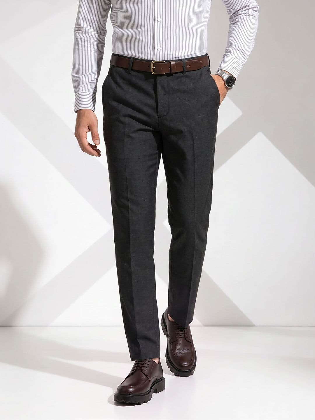 INVICTUS Men Woven Formal Trouser - view 1