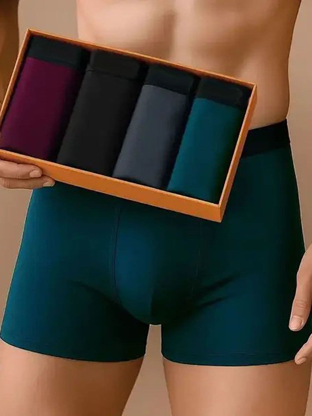The Boring Company Men Pack of 4 Assorted Boxer-Style Briefs - view 1