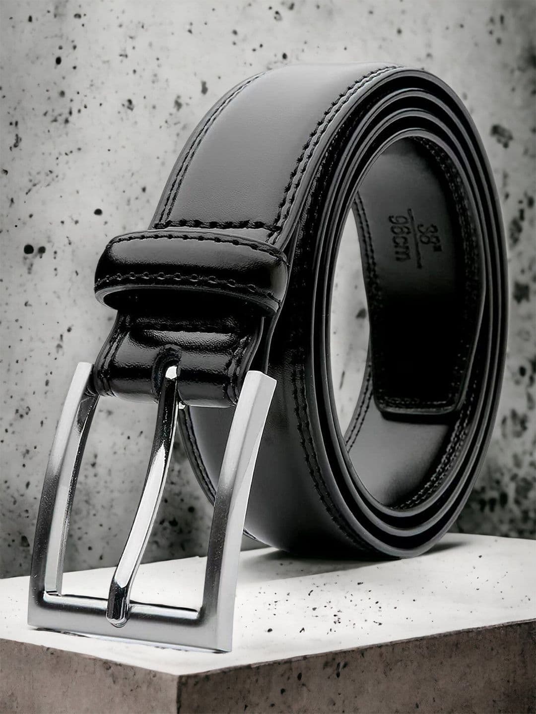 The Roadster Lifestyle Co. Men Black Vegan Leather Belt - view 1
