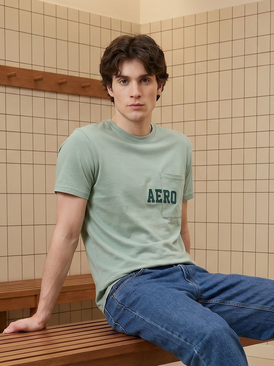 Aeropostale Brand Logo Pure Cotton T-shirt - view 1