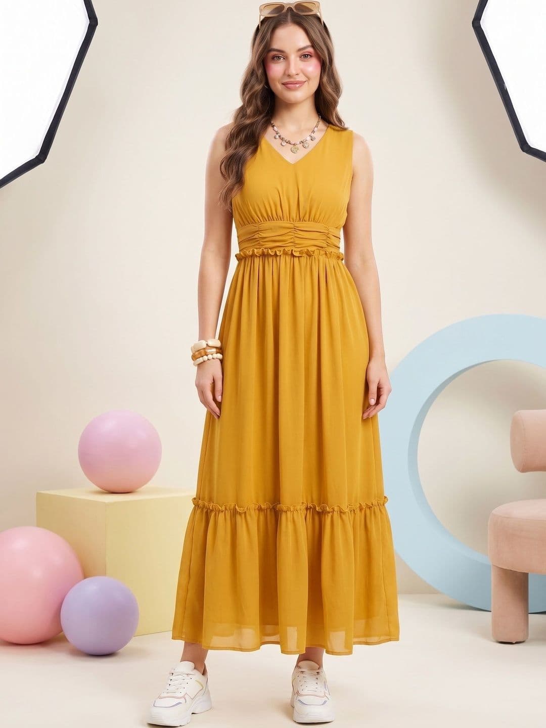 JAKANARY Georgette Maxi Dress - view 1