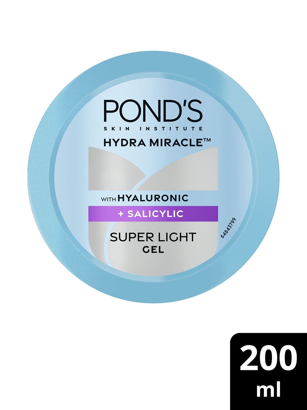 Ponds Hydra Miracle Super Light Gel With Hyaluronic Acid & Salicylic - 200ml - view 1