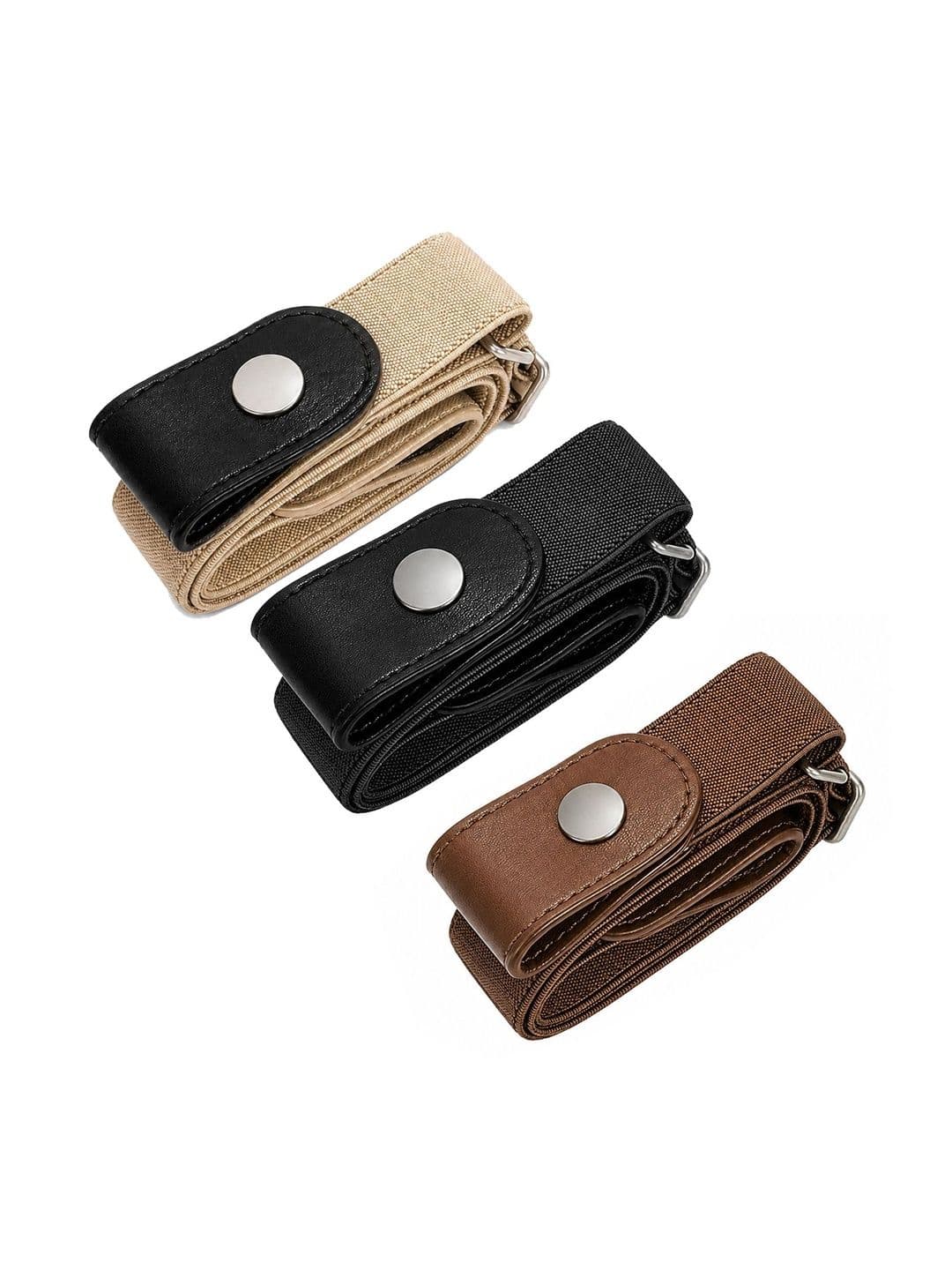 Navkar Crafts Unisex Textured 3 Belt - view 1