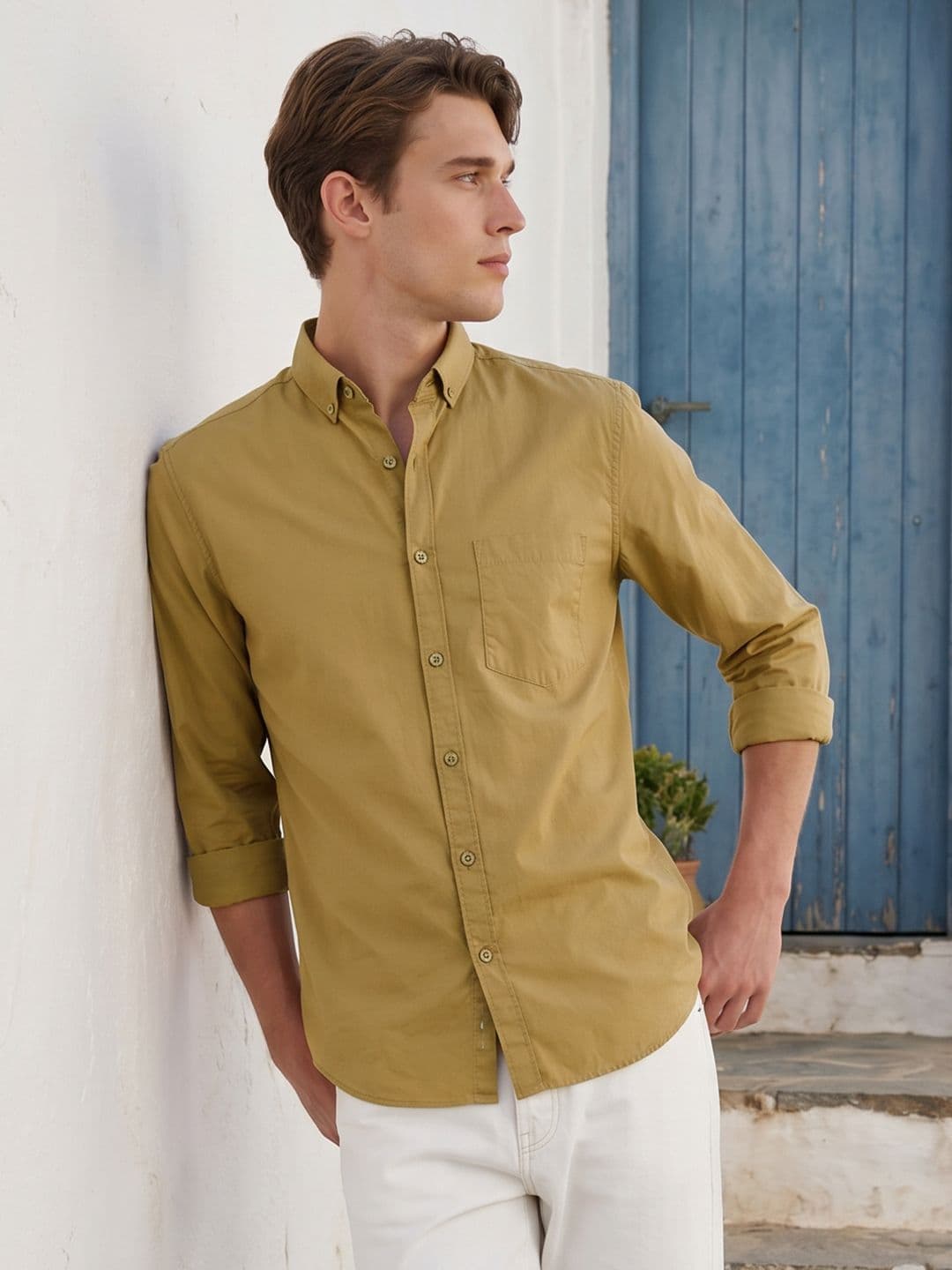 Mast & Harbour Pure Cotton Casual Shirt - view 1