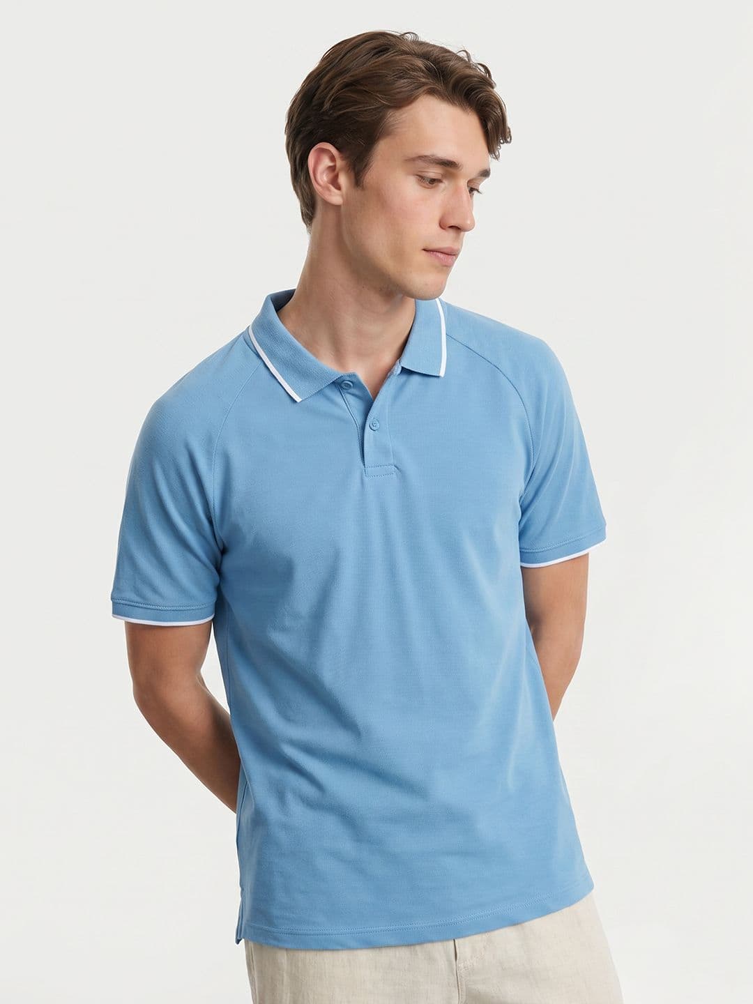 Mast & Harbour Polo Collar Pure Cotton T-shirt - view 1