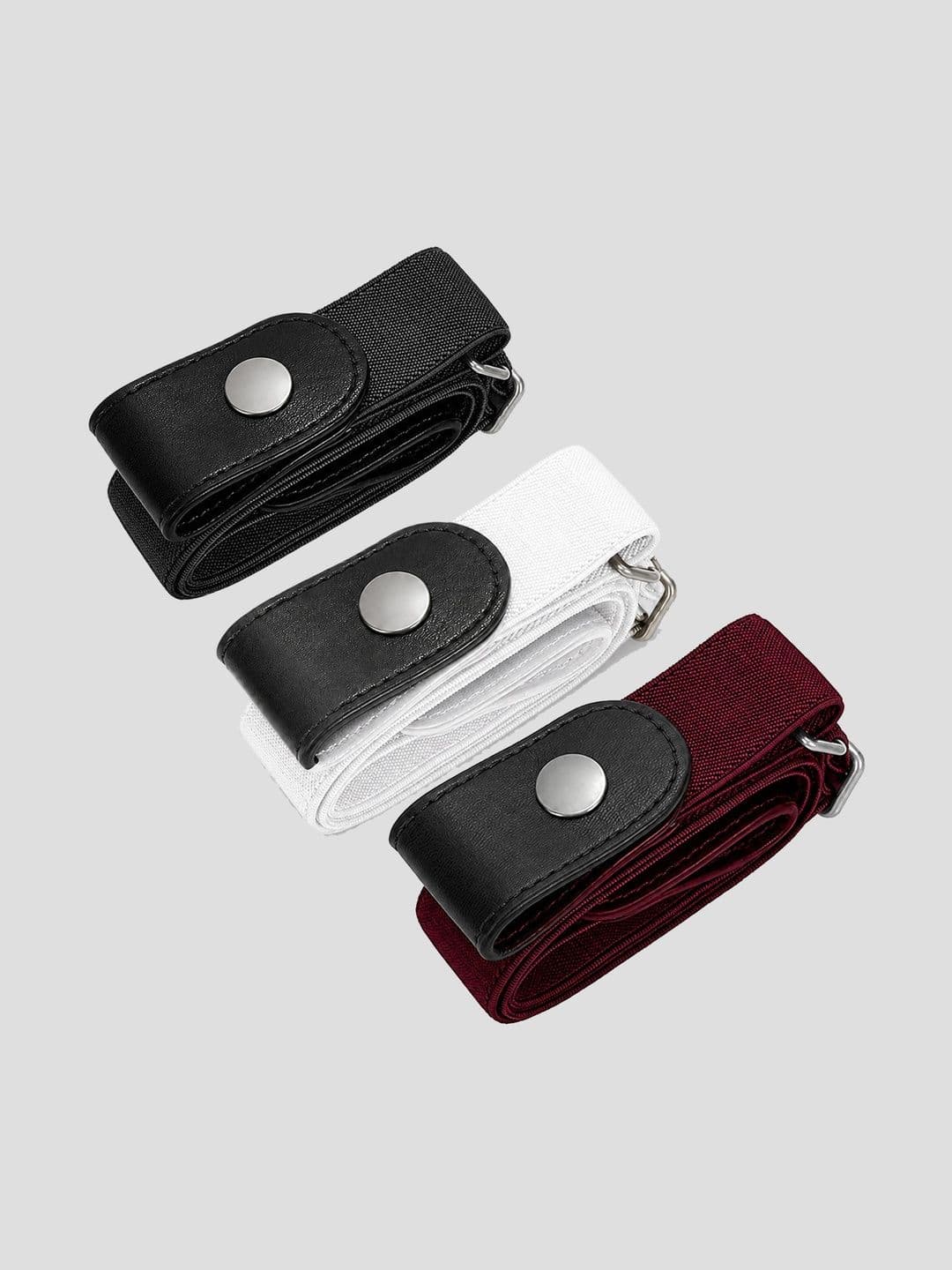 Navkar Crafts Unisex Textured 3 Belt - view 1