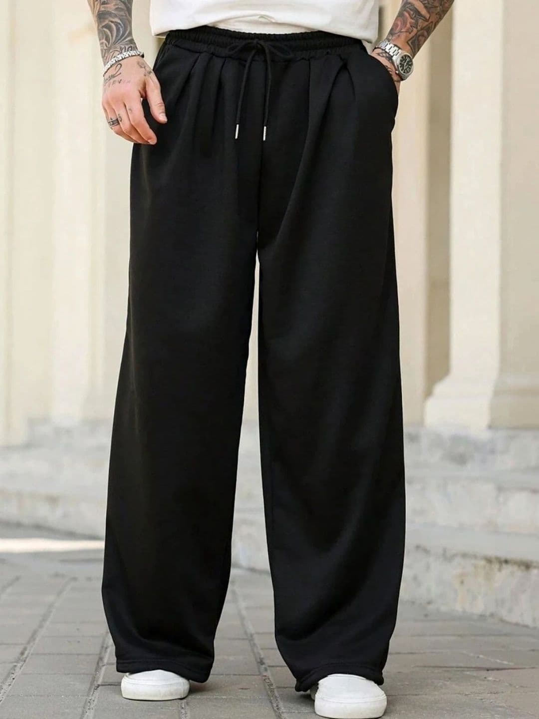 Else and What Men Baggy Training Track Pants - view 1
